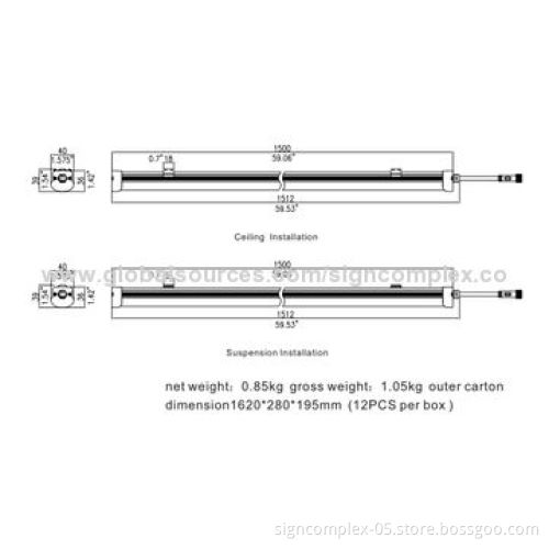 25W LED Tri-proof Lamps, Use Aluminum Alloy and PC Material, Can be Used in Different Environment